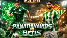 Nhận định bóng đá Panathinaikos vs Betis, 00h45 ngày 13/3