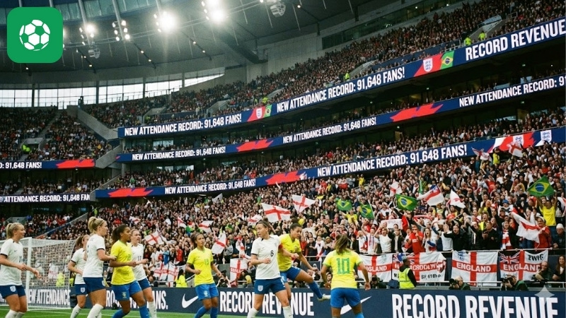 Bóng đá nữ thế giới: Một năm bùng nổ doanh thu và những kỷ lục khán giả mới được thiết lập