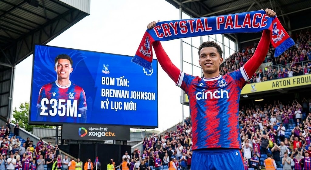 Bom Tấn Từ Crystal Palace: Chiêu Mộ Thành Công Brennan Johnson Với Mức Giá Kỷ Lục