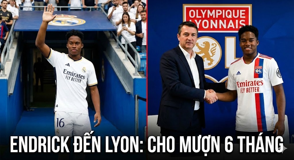 Endrick rời Real Madrid: Sao trẻ Brazil chính thức gia nhập Lyon theo dạng cho mượn 6 tháng