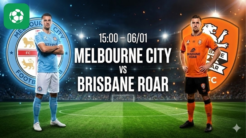 Nhận định bóng đá Melbourne City vs Brisbane Roar, 15h00 ngày 6/1
