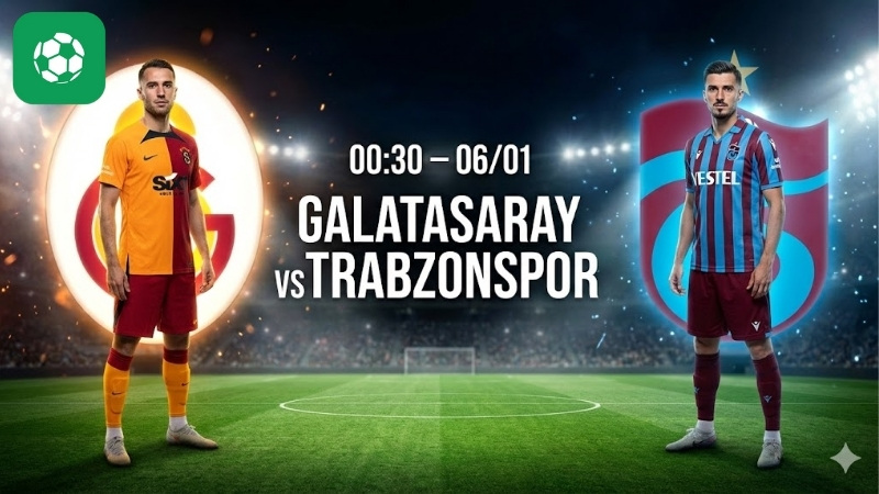 Nhận định bóng đá Galatasaray vs Trabzonspor, 0h30 ngày 6/1