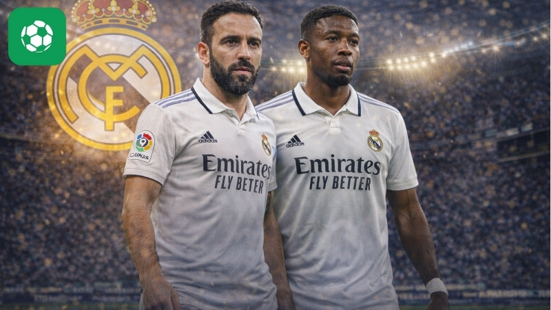 Real Madrid xác nhận chia tay hai công thần Dani Carvajal và David Alaba
