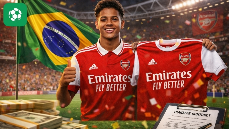Nóng từ London: Arsenal đạt thỏa thuận chiêu mộ "thần đồng" mới của bóng đá Brazil