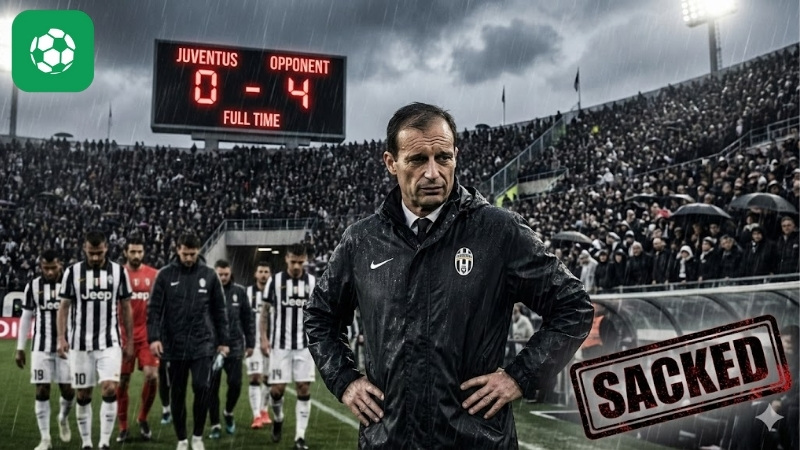 Khủng hoảng tại Juventus: Huấn luyện viên trưởng đứng trước nguy cơ bị sa thải sau thất bại muối mặt