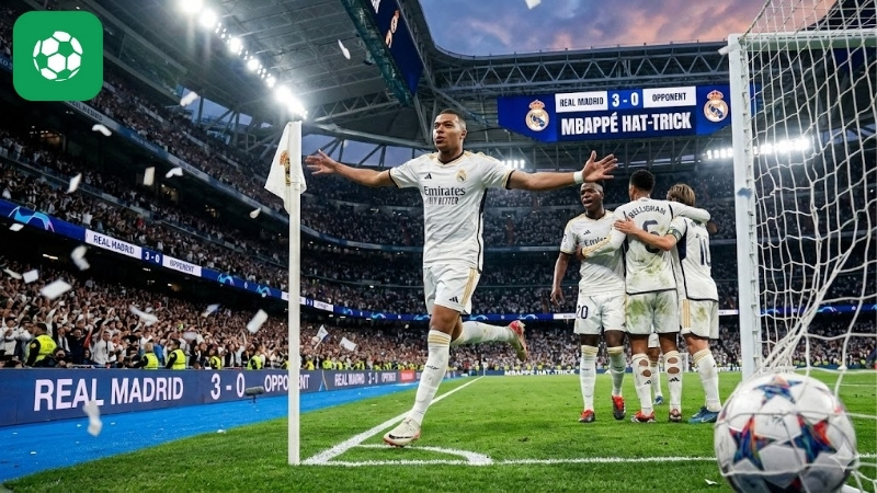 Mbappe tỏa sáng: Cú hat-trick giúp Real Madrid nhấn chìm đối thủ tại La Liga