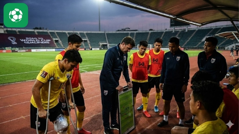 Bóng đá Thái Lan lo ngại: "Voi chiến" mất chân sút chủ lực trước thềm vòng loại World Cup