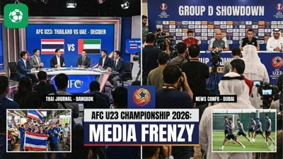 Truyền thông Thái Lan, UAE bàn luận trước trận U23 quyết định bảng D