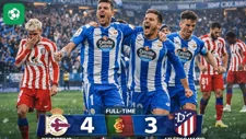 Deportivo thắng Atletico Madrid 4-3 ở Cúp Nhà vua Tây Ban Nha
