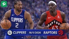 Lịch thi đấu bóng rổ NBA 16/1/2026: Clippers gặp Raptors