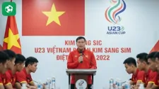 HLV Kim Sang Sik tự tin với sức mạnh của U23 Việt Nam tại tứ kết U23 châu Á