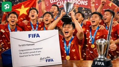 FIFA gửi thông điệp đặc biệt động viên U23 Việt Nam sau chiến thắng tại U23 châu Á