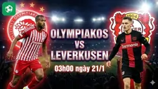 Nhận định bóng đá Olympiakos vs Leverkusen, 03h00 ngày 21/1