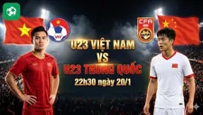 Nhận định bóng đá U23 Việt Nam vs U23 Trung Quốc, 22h30 ngày 20/1