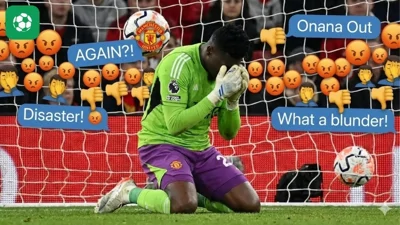 CĐM phản ứng dữ dội sau sai lầm của thủ môn Onana khiến Man United thất bại