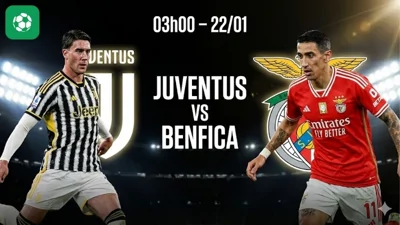 Nhận định bóng đá Juventus vs Benfica, 03h00 ngày 22/1