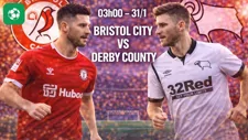 Nhận định bóng đá Bristol City vs Derby County, 03h00 ngày 31/1