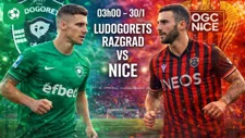 Nhận định bóng đá Ludogorets Razgrad vs Nice, 03h00 ngày 30/1