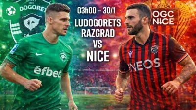 Nhận định bóng đá Ludogorets Razgrad vs Nice, 03h00 ngày 30/1