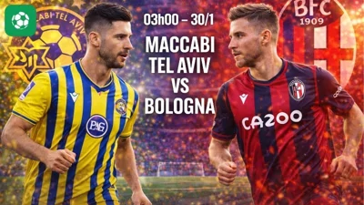 Nhận định bóng đá Maccabi Tel Aviv vs Bologna, 03h00 ngày 30/1