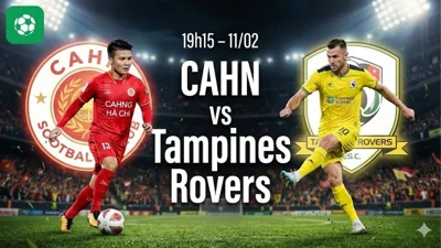 Nhận định bóng đá CAHN vs Tampines Rovers, 19h15 ngày 11/2