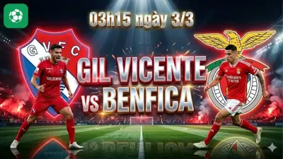 Nhận định bóng đá Gil Vicente vs Benfica, 03h15 ngày 3/3