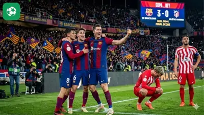 Cúp Nhà vua: Barca thắng đậm Atletico 3-0 vẫn cay đắng bị loại sau hai lượt trận