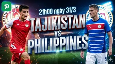 Nhận định bóng đá Tajikistan vs Philippines, 21h00 ngày 31/3