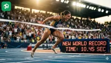 Phá kỷ lục thế giới nội dung chạy 100m nữ tại giải điền kinh Grand Prix