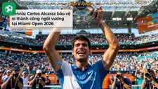 Tennis: Carlos Alcaraz bảo vệ thành công ngôi vương tại Miami Open 2026