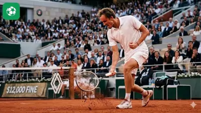 Medvedev bị phạt 12.000 USD vì đập vợt tại Monte Carlo