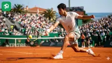 Quần vợt: Alcaraz thẳng tiến vào tứ kết Monte Carlo Masters với phong độ hủy diệt
