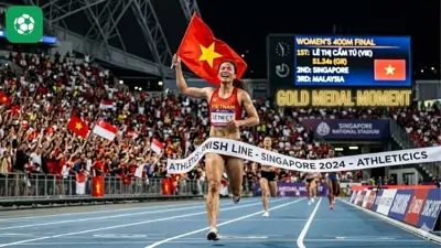 Lê Thị Cẩm Tú giành HCV thứ 2 cho điền kinh Việt Nam tại Singapore