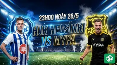 Nhận định bóng đá HJK Helsinki vs Mypa, 23h00 ngày 26/5