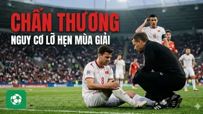 Hung tin chấn thương: Trụ cột tuyển quốc gia nguy cơ lỡ hẹn phần còn lại của mùa giải.