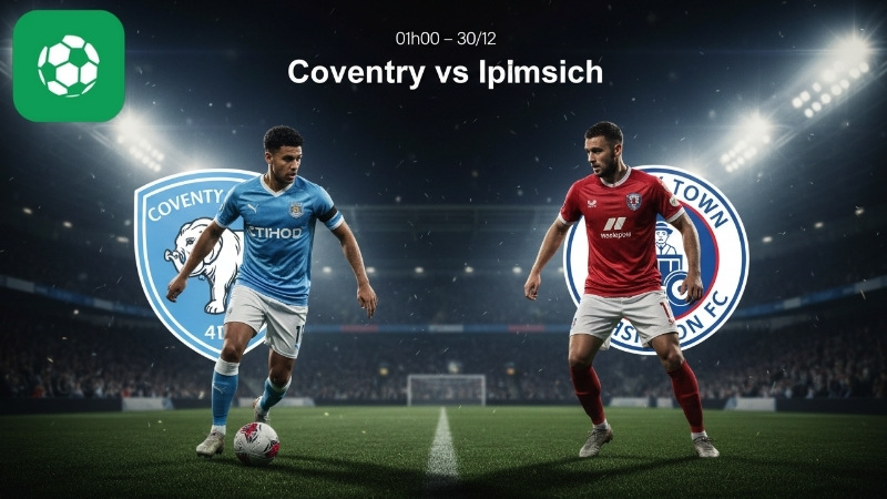 Nhận định bóng đá Coventry vs Ipswich, 01h00 ngày 30/12
